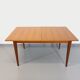 Vintage Scandinavian dining table from 50s 60s teak with extension