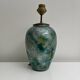 Decorative lamp base fixed under vintage glass Laque Line France