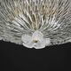 Lovely transparent Murano glass leaf ceiling light or chandelier, 1970s