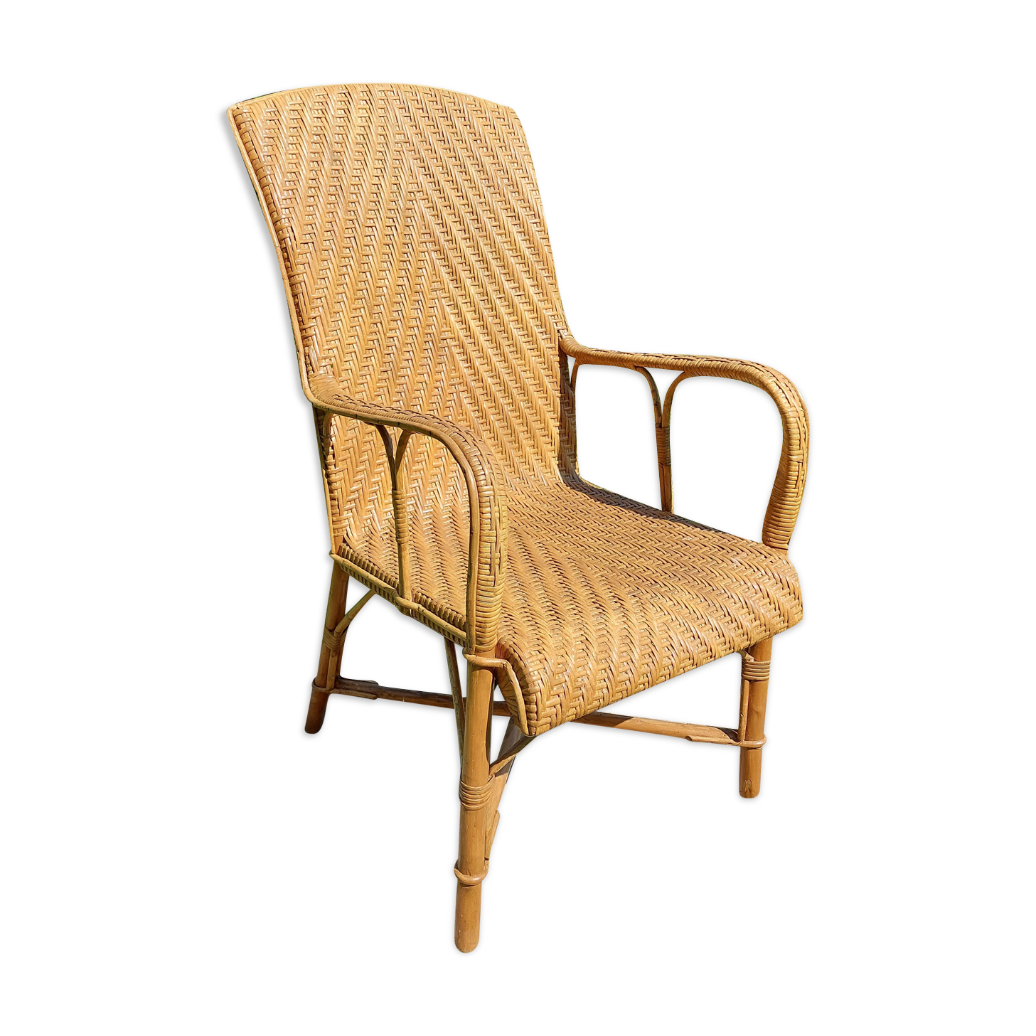 Rattan armchair