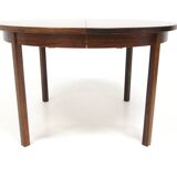 Scandinavian rosewood dining table, Sweden, 1960s