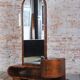 Czech Art Deco Dressing Mirror in Walnut, 1930s