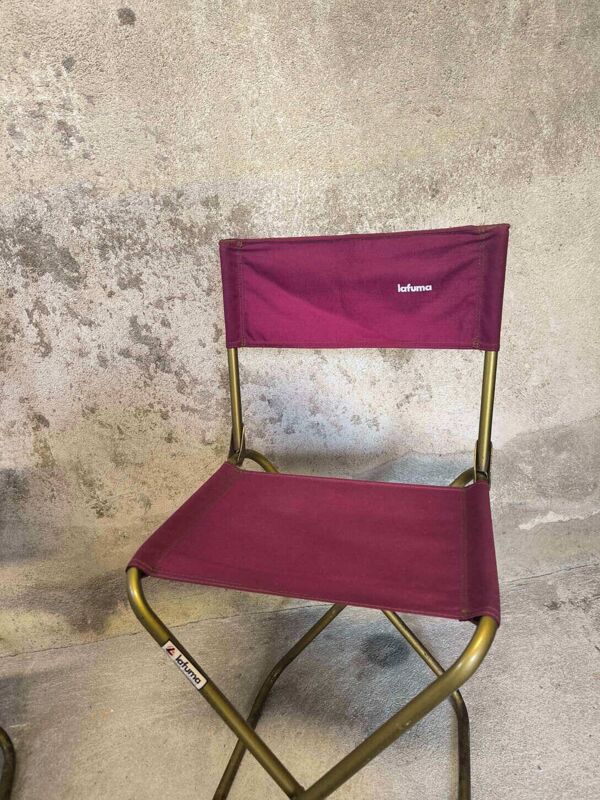 Paire de chaises de camping vintage Lafuma