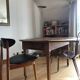 Foldable wooden round table