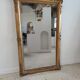 Rectangular golden mirror moldings plant motifs nineteenth H: 130cm