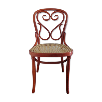 Coubated wooden chair