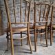 Set of 4 Fischel bentwood bistro chairs, Czechoslovakia, circa 1930–1950.