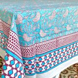 Indian tablecloth blockprint / 150x220cm
