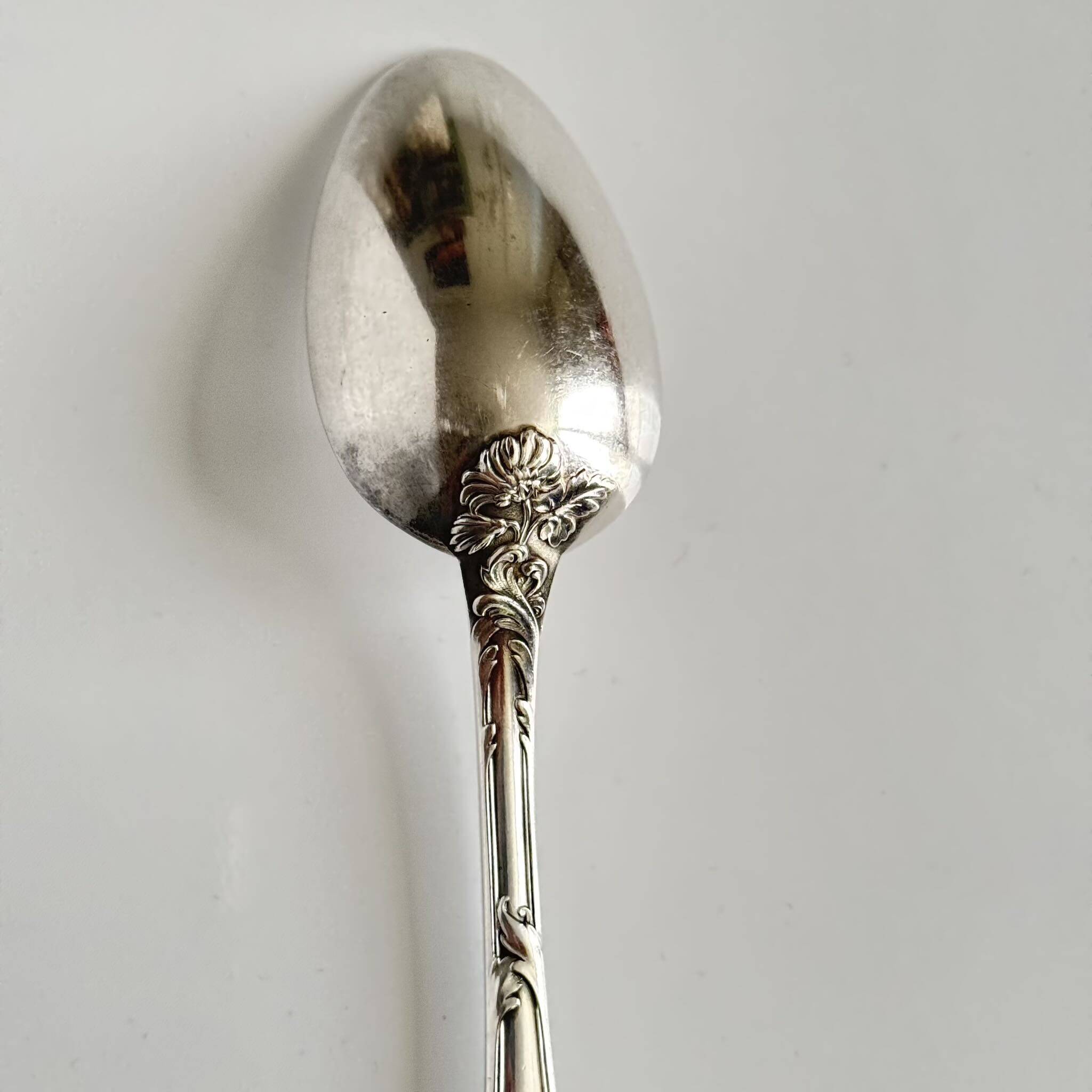 Christofle Chrysanthemum | Set of 6 Spoons | Art Nouveau