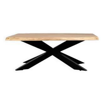 Table basse Tree Trunk en bois et métal