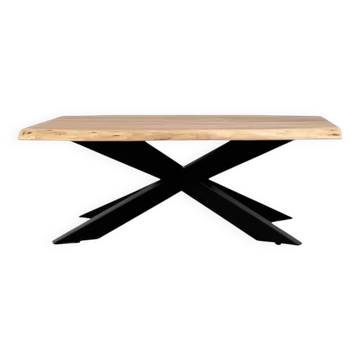 Tree Trunk coffee table in wood and metal