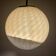Large vintage Murano ball pendant lamp by Veart, Italy, 1970s.