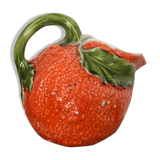 Barbotine orange pitcher
