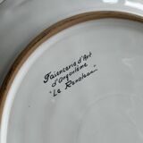 Decorative plate in Angoulême earthenware.