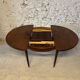 Vintage rosewood extendable dining table