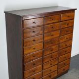 Antique apothecary furniture in oak France early twentieth century