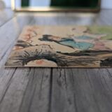 Chinese print "young beauties with a fan" twentieth century