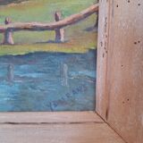Oil on canvas landscape