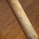 Pair of brass and stone candlesticks