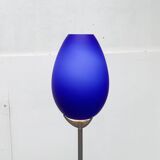 Vintage postmodern floor lamp in Italian glass by Lucente.