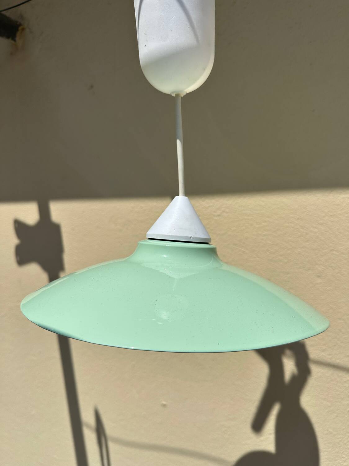 Pendant lampshade metal new paint vintage style