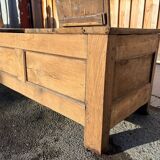 Antique solid wood storage bench – (sanded and ready to be treated)