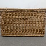 Trunk or XXL wicker chest of the 50s / 60s