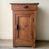 Rustic antique bedside table - peasant piece