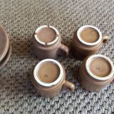 Set of 4 cups of sandstone coffee