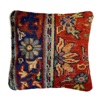 Housse de coussin de tapis turc vintage 45 x 45 cm