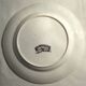 English dessert plate signed David Johnston & Cie: Black and white landscape