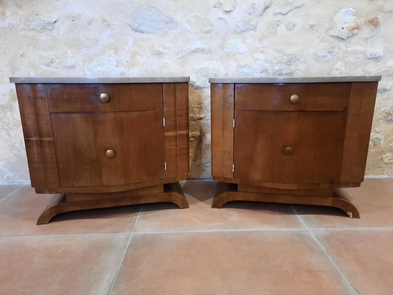 Pair of bedside tables 30s