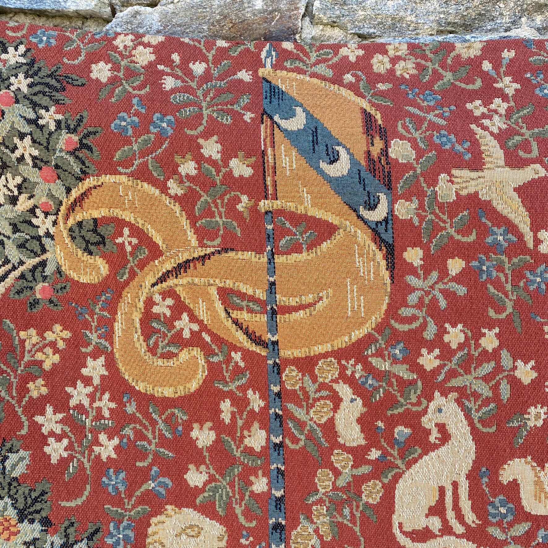 Grande tapisserie jacquard "La Dame à la Licorne" 130X180 cm