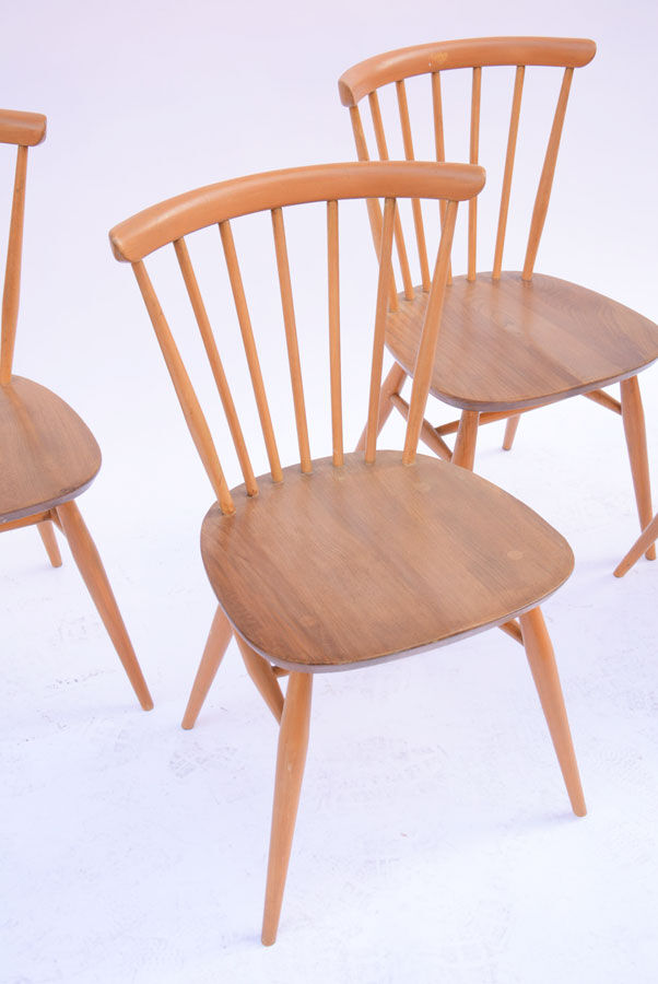 Set of 4 chairs Ercol vintage 1960