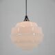 Huge Art Deco Glass Pendant, Czechoslovakia, 1940s