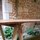 grande table de guinguette en bois sapin