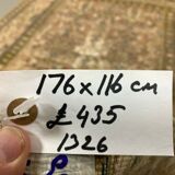 Distressed Turkish Rug 176x116 cm wool Vintage shabby Chic Tribal Brown, Beige