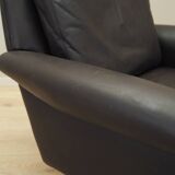 Brown leather armchair, Danish design, 1960s, designer: Aage Christiansen,