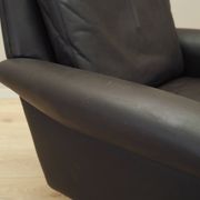 Brown leather armchair, Danish design, 1960s, designer: Aage Christiansen,