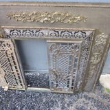 Front of the old fireplace all in bronze