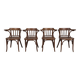 4 Baumann armchairs in bent wood