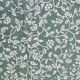 6 green cotton cloth napkins with white linens
