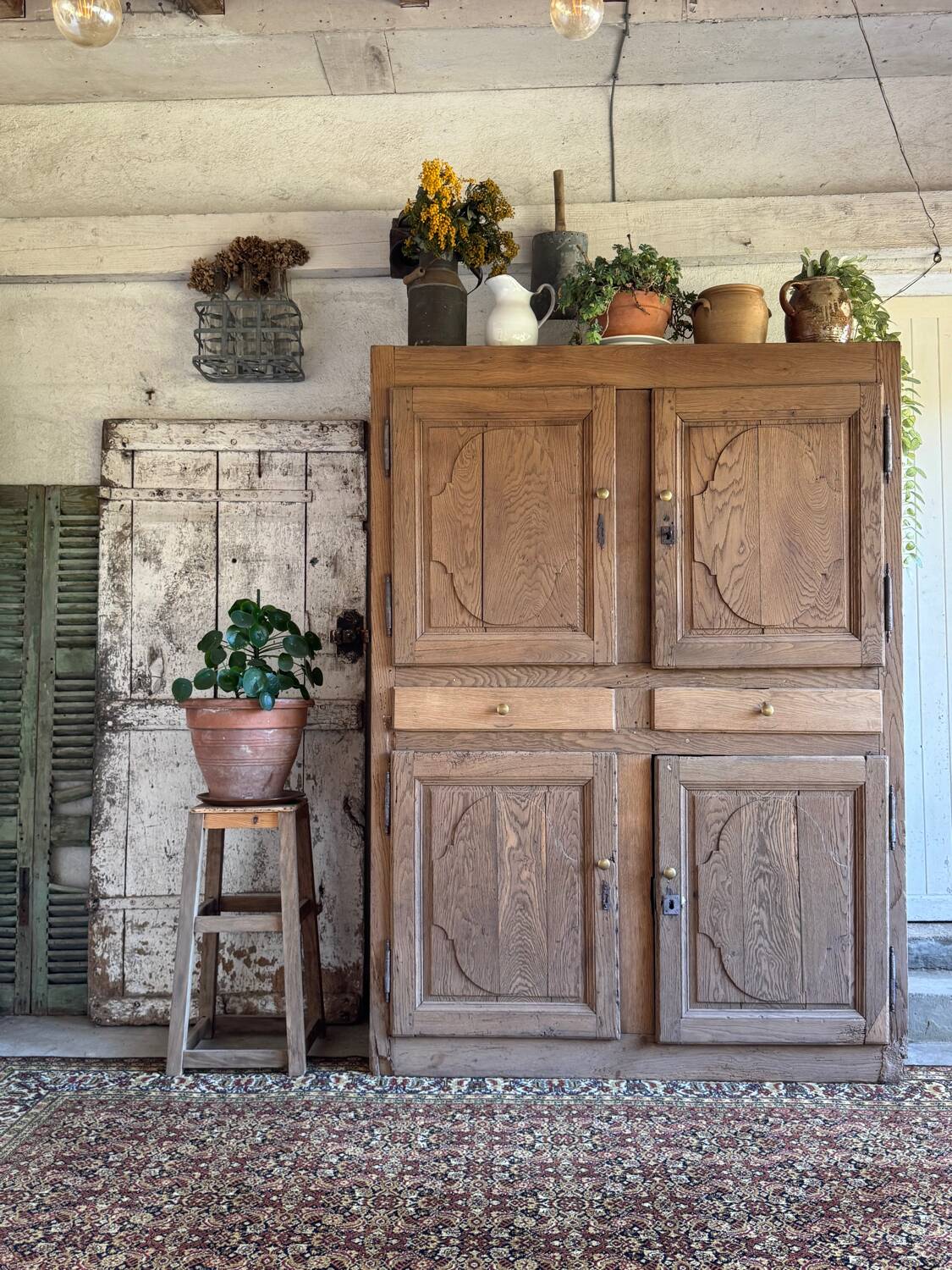 The rustic oak dresser