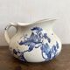 pichet , cruche en terre de fer bleu cobalt