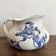 pichet , cruche en terre de fer bleu cobalt