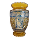 Art Deco polychrome crystal vase