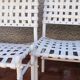 Suite de 7 chaises tressées triconfort vintage