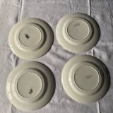 Set of 4 old Digoin flat plates