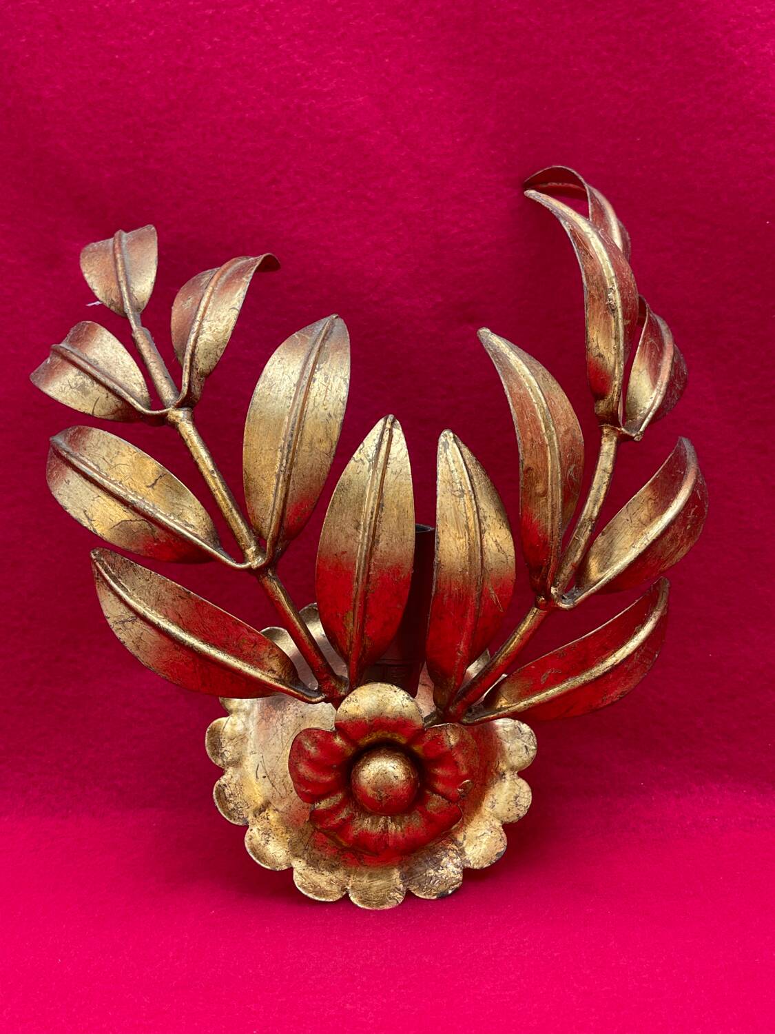 Golden Leaf Appliques Hans Kögl Style 1960/70 Hollywood Re
