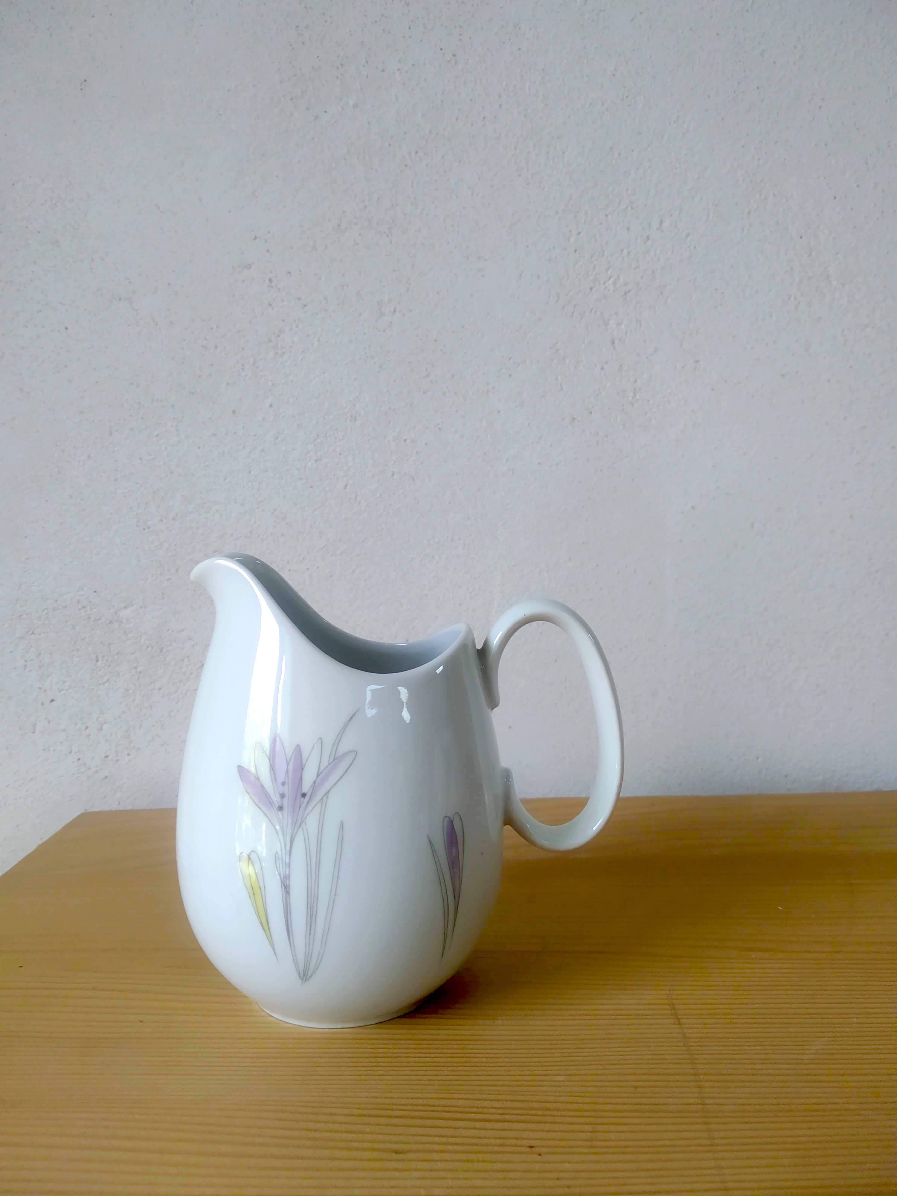 Théière et crémier Thomas Rosenthal modèle Crocus  Vintage